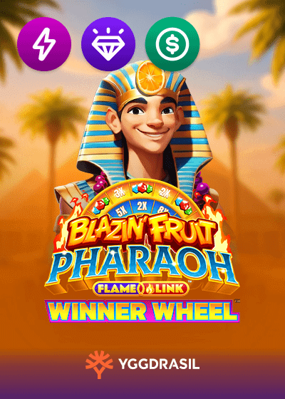 Blazin Fruit Pharaoh FlameLink Winner Wheel